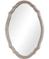 24x34" Wall Mirror Natural Wood-Effect with Light Ivory