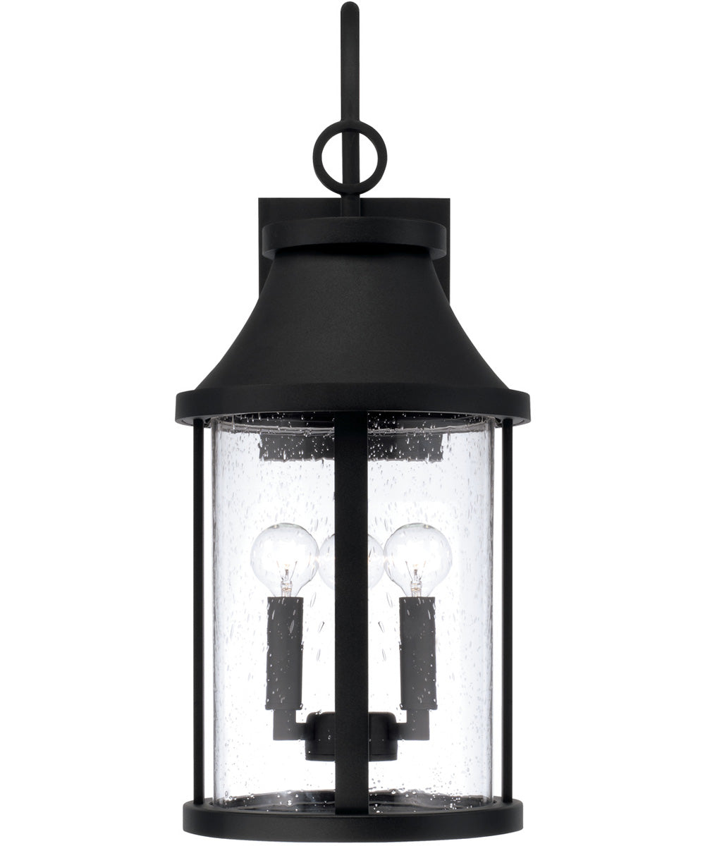 Bridger 3-Light Outdoor Wall-Lantern Black