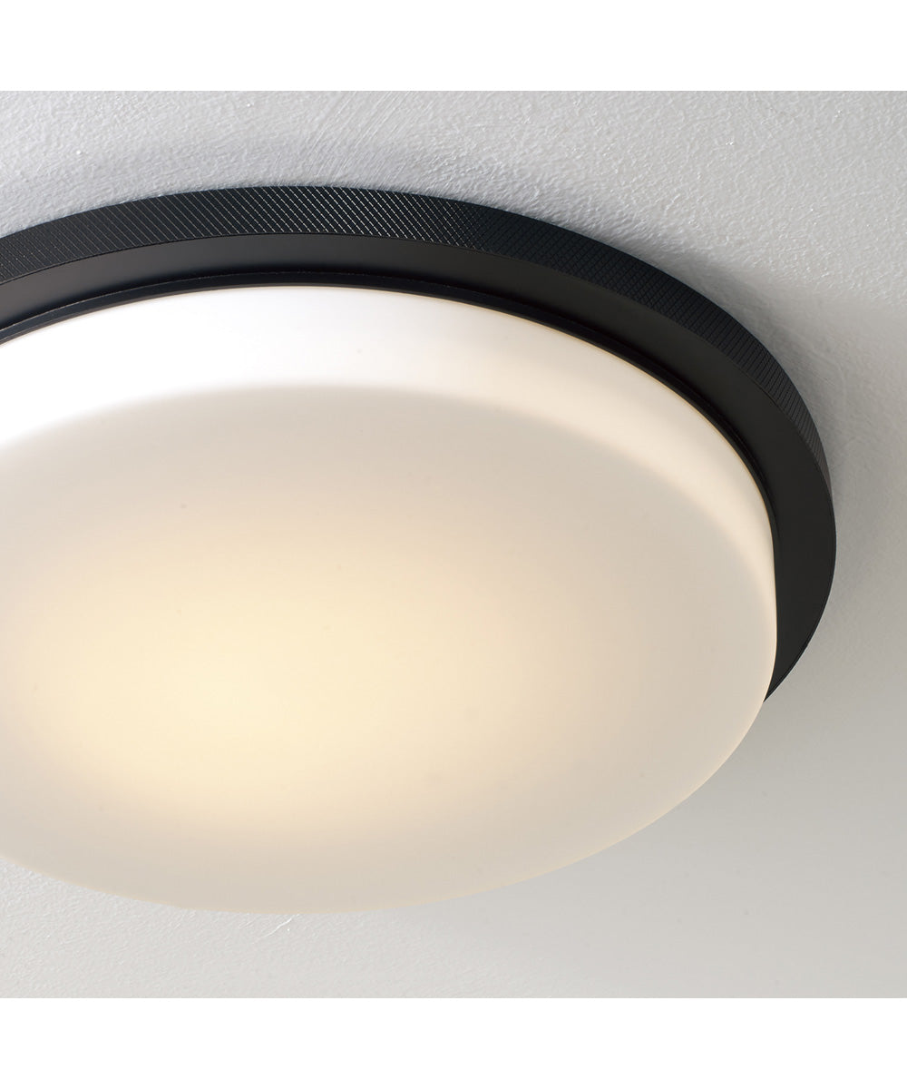Dominic 1-Light Flush Matte Black