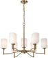 Liam 9-Light Chandelier Burnished Brass