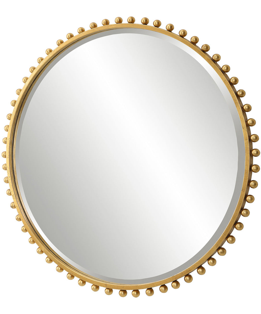 Taza Gold Round Mirror