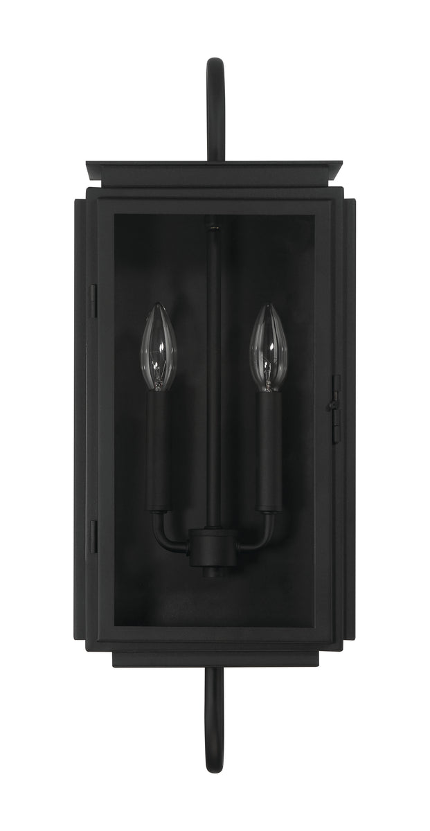 Irving 2-Light Outdoor Lighting Textured Black
