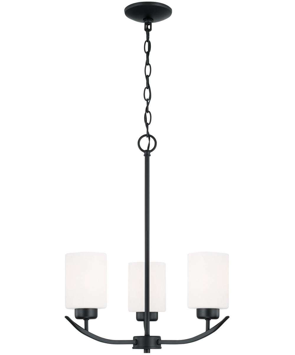 Dixon 3-Light Chandelier Matte Black