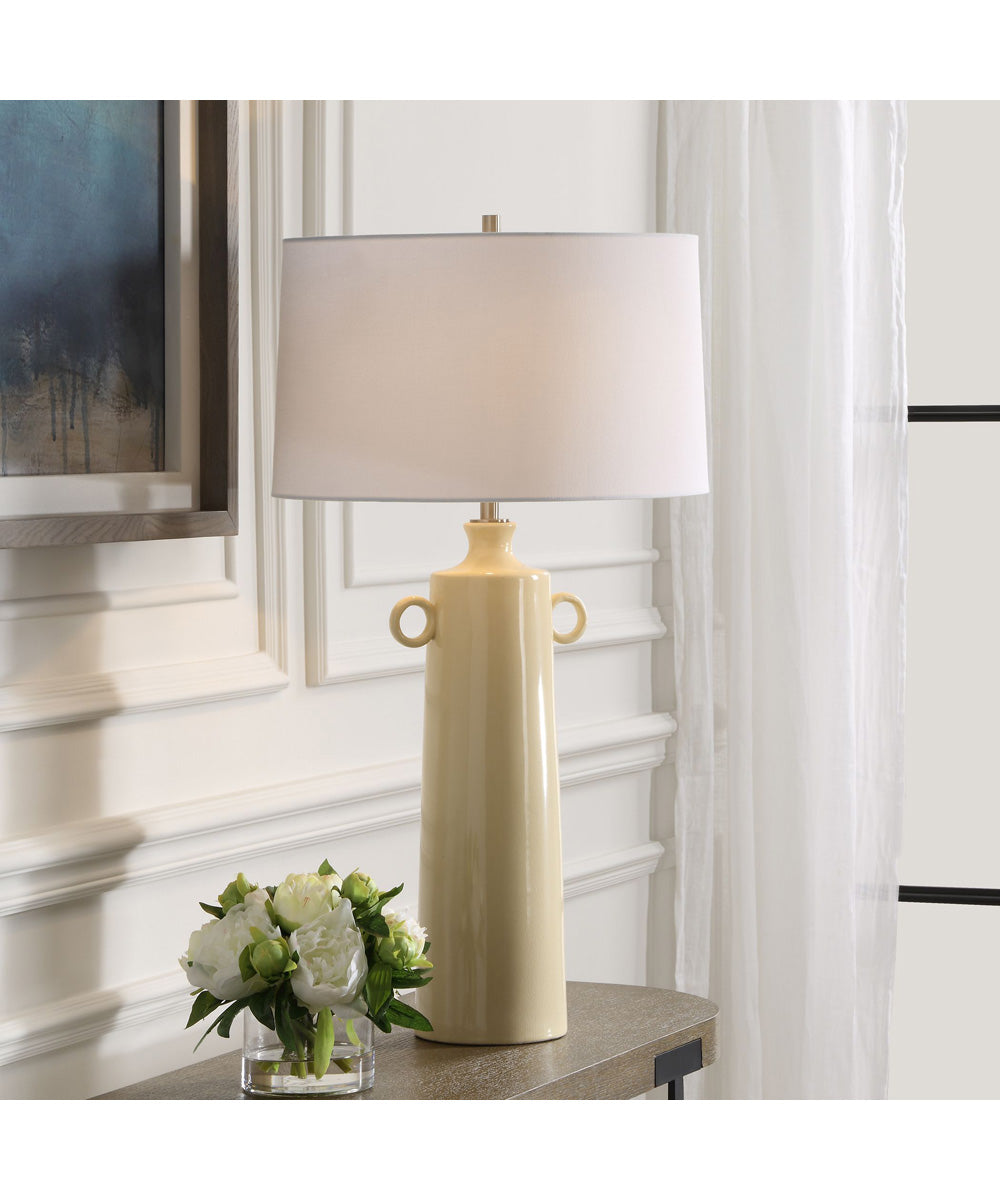 Florero Pale Yellow Table Lamp