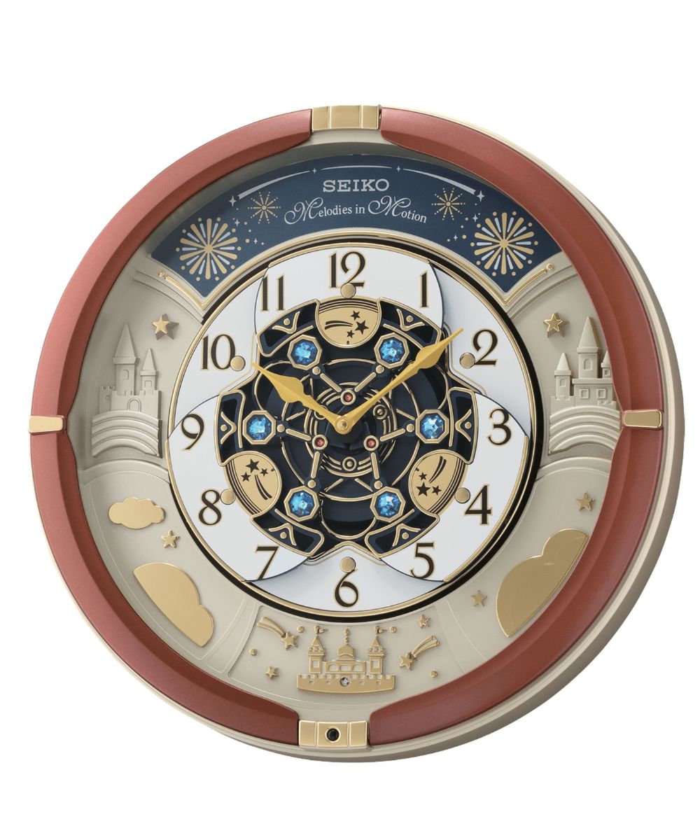 15"H Melodies in Motion Clock  18 Hi Fi Melodies