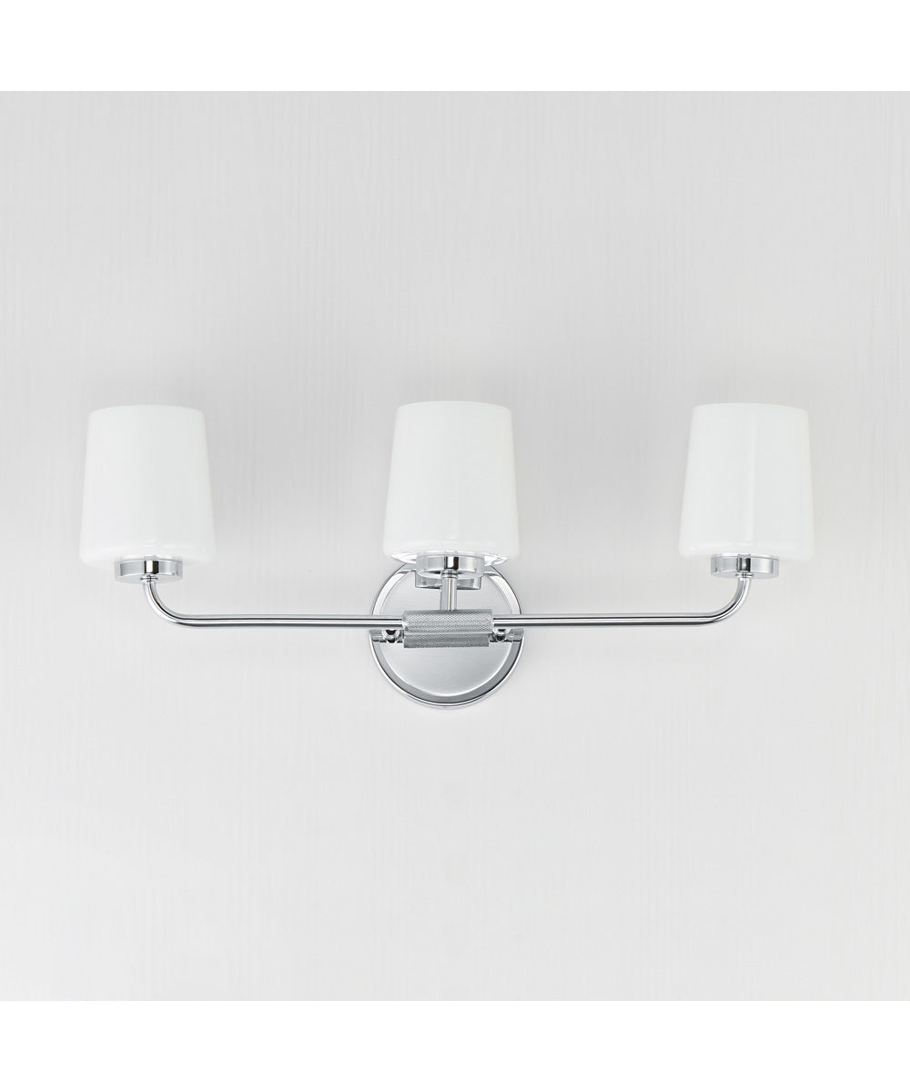 Durham 3-Light Bath Vanity Polished Chrome