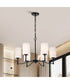 Liam 6-Light Chandelier Matte Black