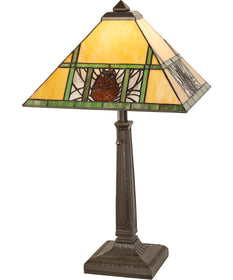 24" High Pinecone Ridge Table Lamp