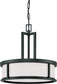 17"W Odeon 4-Light Pendant Aged Bronze
