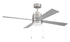 Energy Star McCoy 52" 4 Blade Ceiling Fan 1-Light Fan Brushed Polished Nickel