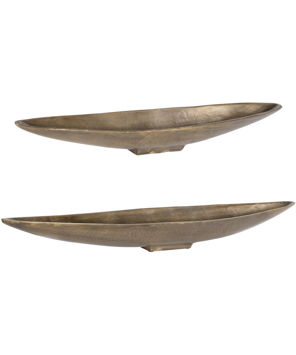 River Run Antique Brass Bowls, Set of 2