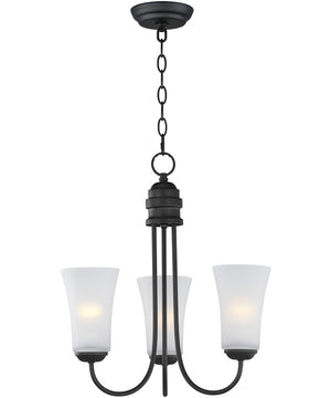 Logan 3-Light Chandelier Black