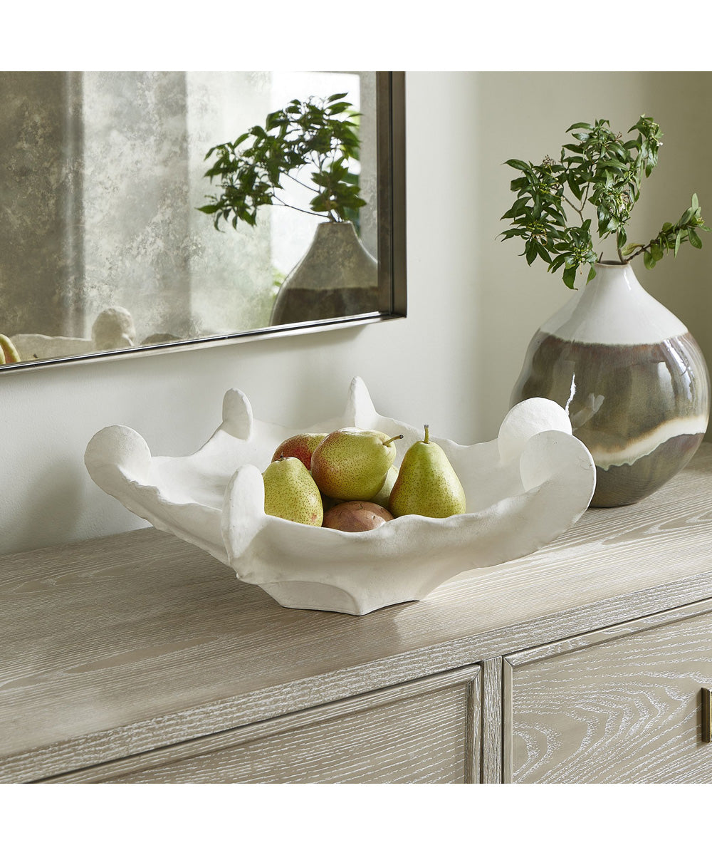 Coral Mirage White Outdoor Bowl