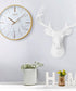OPEN BOX 16" Wall Clock Carrara Gold & White Marble Effect Metal Case/Glass Cover