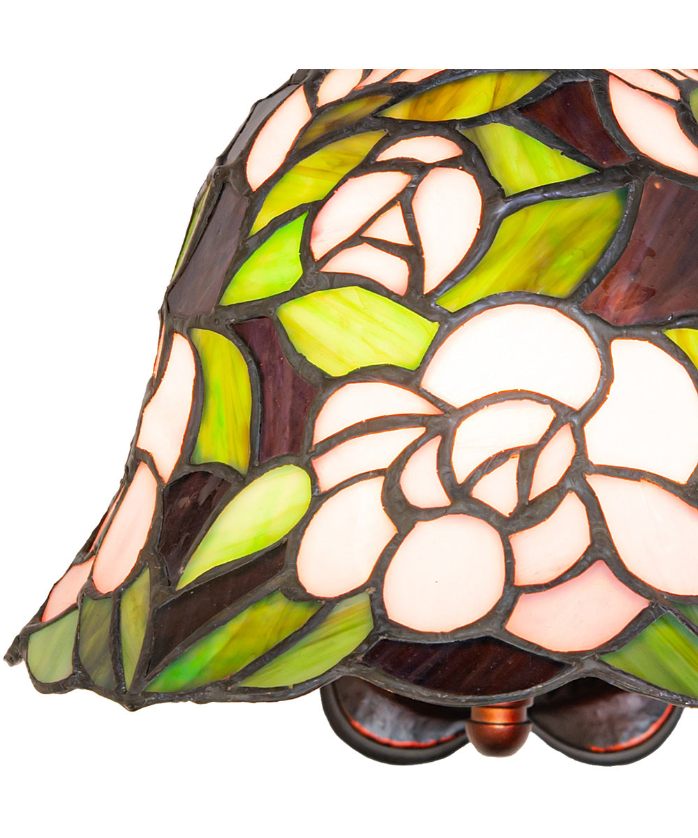8" Wide Begonia Wall Sconce