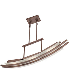 36"W Trax 3-Light LED Pendant Hazel Bronze