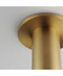 Calibro 7.5 inch LED Indoor Flush Mount Natural Aged Brass