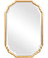 21x31" Wall Mirror Lightly Antiqued Metallic Gold Leaf