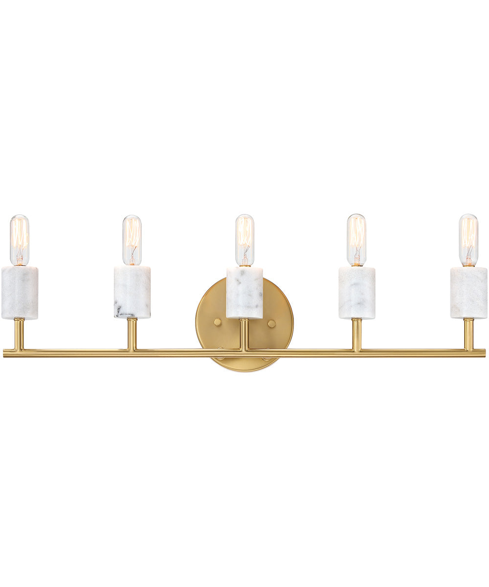 Star Dust 5 Light Vanity Brushed Gold