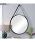 30x30" Wall Mirror Antique Bronze Metal