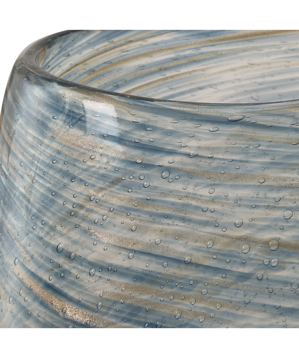 Aurora Swirl Glass Vases, Set of 2