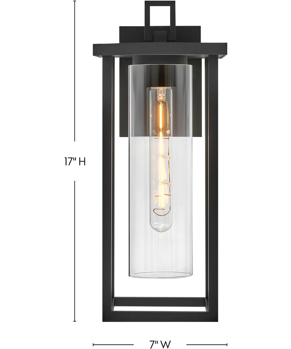 Mateo 1-Light Medium Wall Mount in Black