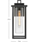 Mateo 1-Light Medium Wall Mount in Black
