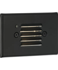 LED Indoor/Outdoor Integrated LED Wall or Step Light with Photocell Black