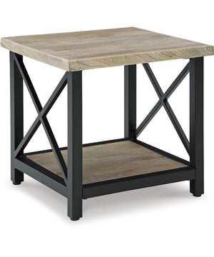 Bristenfort Rectangular End Table Brown/Black