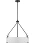 Halter 4-Light Pendant Matte Black