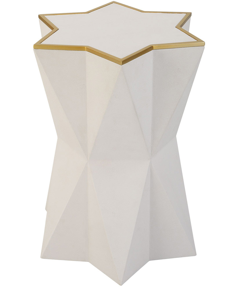 Capella White Accent Table