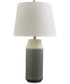 Afener Ceramic Table Lamp Set of 2 Blue/Beige