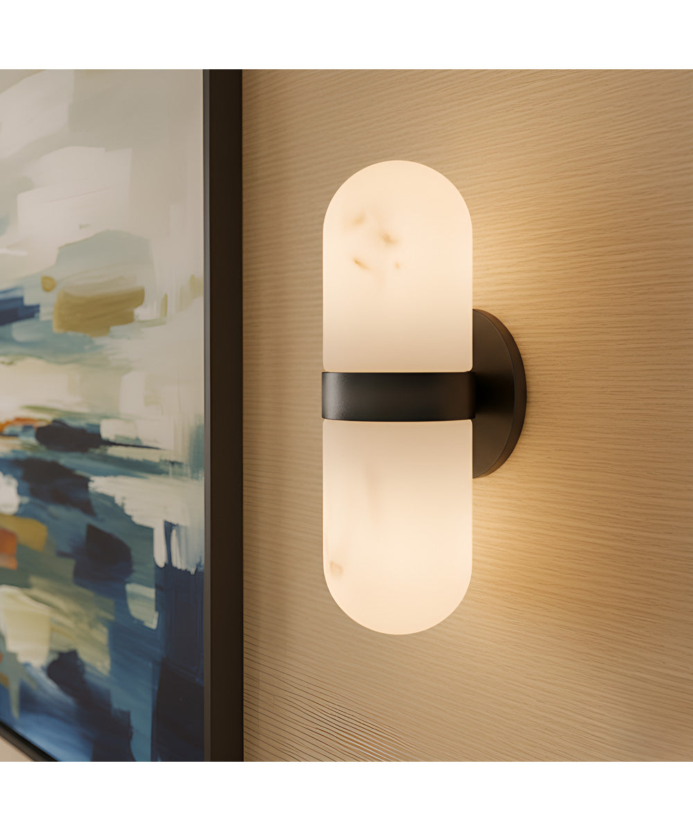 Bree 2-light Wall Sconce Matte Black