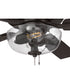 EOS 2 Light Clear Bowl 52" Ceiling Fan 2-Light Fan Classic Bronze