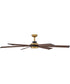 Andros 64" LED Smart Fan Heritage Brass