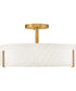 Halle 4-Light Medium Semi-Flush Mount in Lacquered Brass