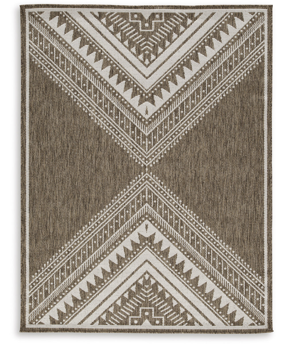 Dunsler Medium Rug Brown/Cream