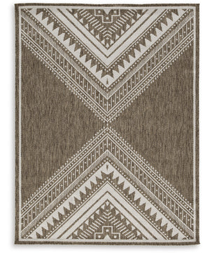 Dunsler Medium Rug Brown/Cream