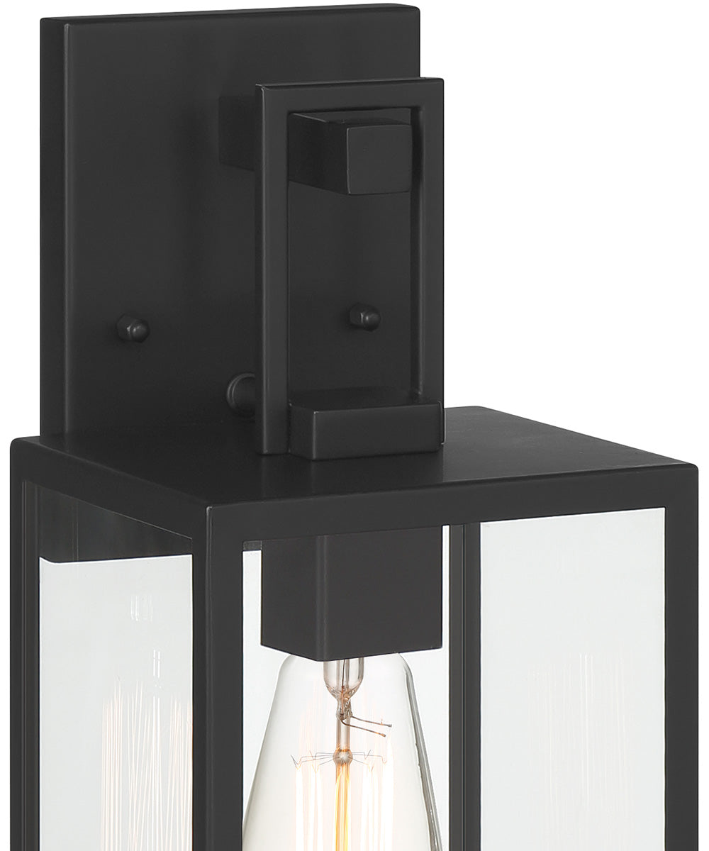 Preston 1 Light Wall Lantern Matte Black