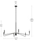 Pilar Extra Large 6-Light Chandelier Matte Black