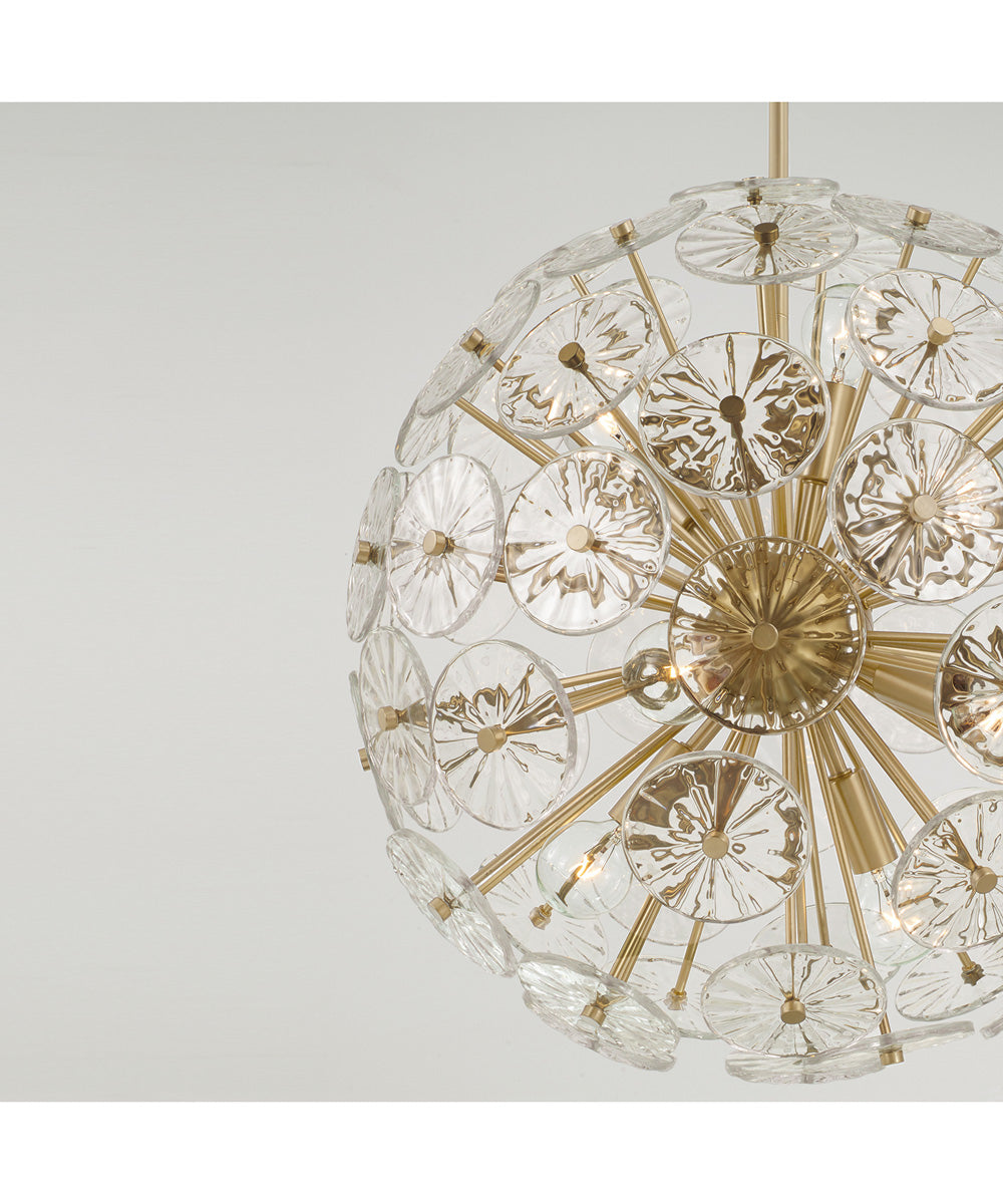 Emelie 8-Light Pendant Matte Brass