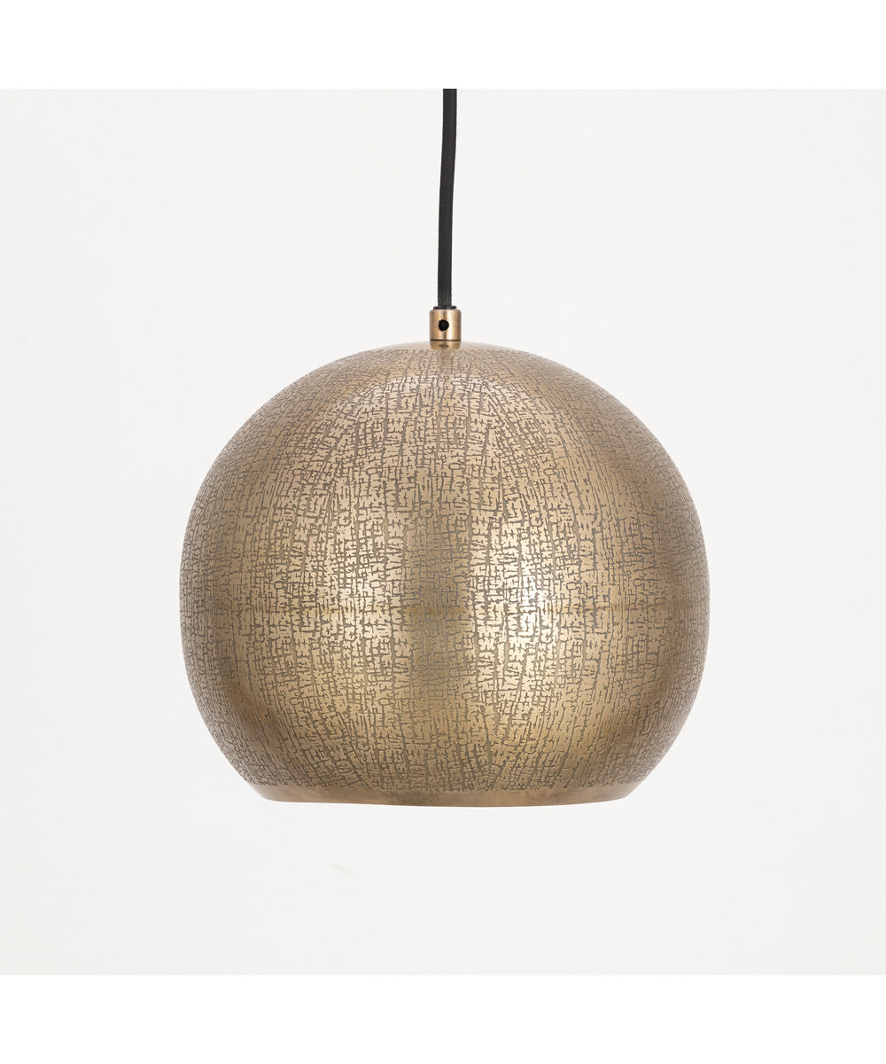 Aurelia 10 inch 1-Light Pendant Weathered Brass