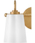 Honey 2-Light Small Two Light Vanity in Distressed Brass
