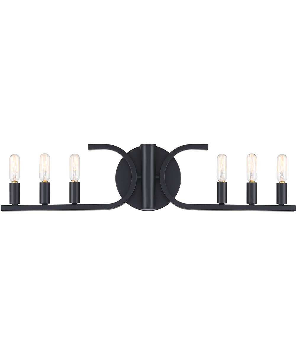Skye 6 Light Vanity Matte Black