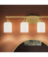 Reines 4-Light Bath Vanity with Opal Glass Shades Brushed Gold