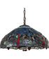 18" Wide Tiffany Hanginghead Dragonfly Pendant
