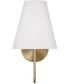 Julia 1-Light Sconce Matte Brass