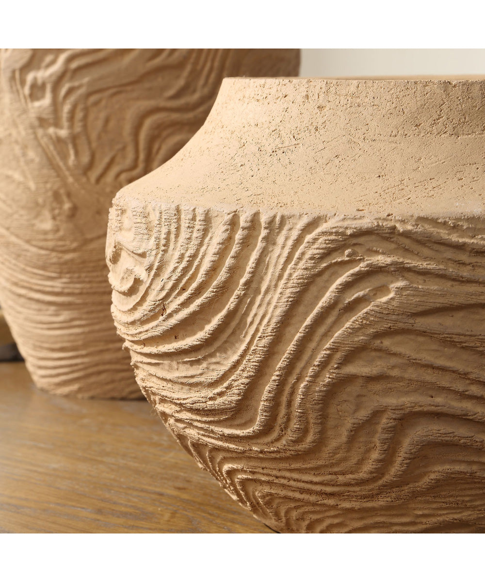Sandstone Flow Small Terracotta Vase