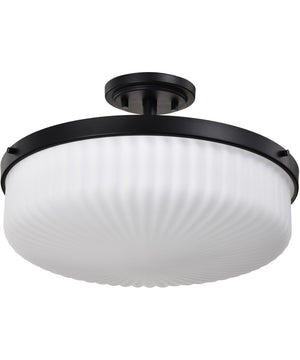 Solara 3-Light Close-to-Ceiling Matte Black
