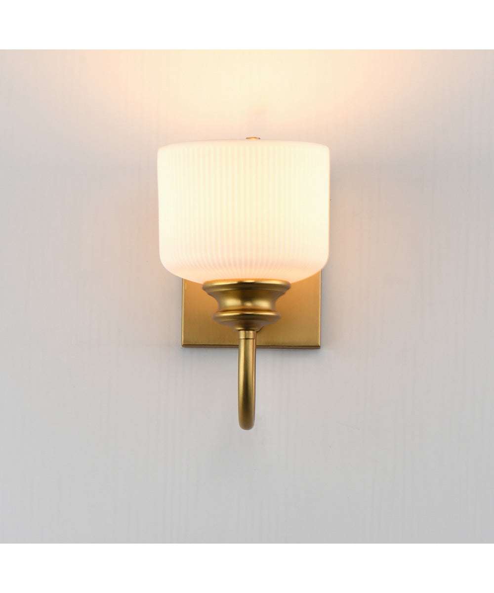 Bisque 1-Light Wall Sconce Natural Aged Brass